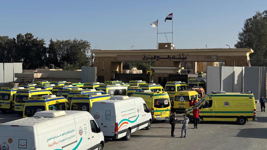 The Egyptian side of Rafah Crossing (Photo: AFP) מעבר רפיח
