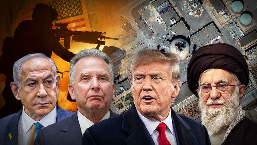 Photos: lev radin/Shutterstock, AP, Chaim Goldberg/Flash 90, Satellite Image ©2025 Maxar Technologies/AFP, Getmilitaryphotos/Shutterstock, A חמינאי טראמפ בנימין נתניהו