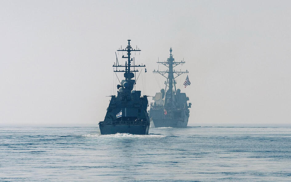 תרגיל משותף של ישראל וארה”ב בים האדום, השבוע | צילום: דובר צה"ל