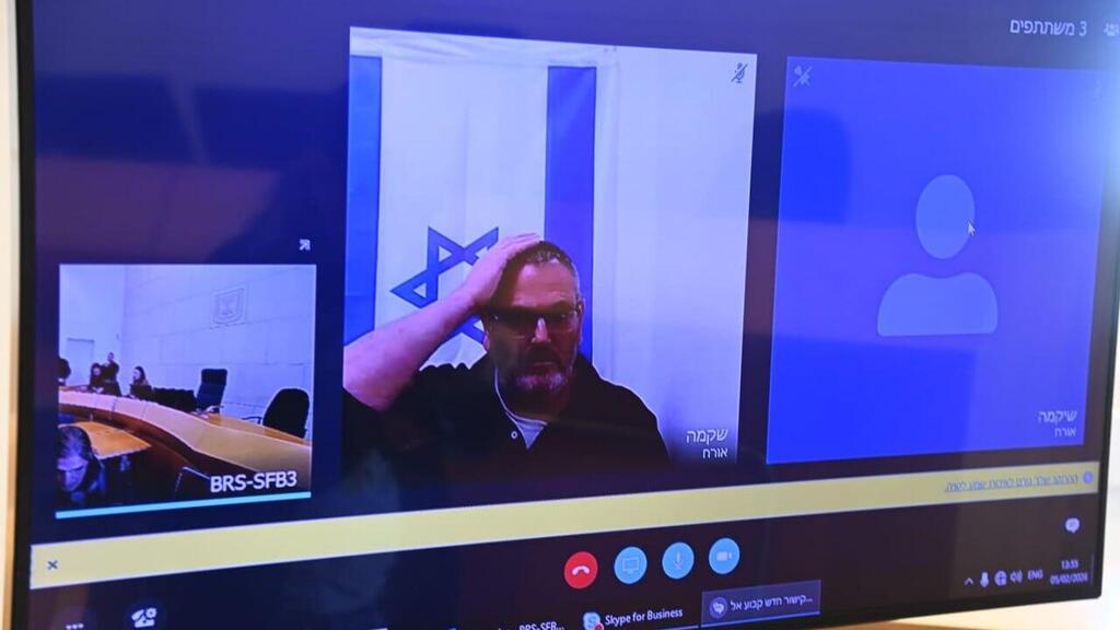 Bezalel Zini during the court hearing (Photo: Herzl Yosef) בצלאל זיני במחוזי באר שבע