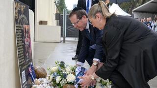 ביקור הנשיא באתר ההנצחה לנפגעי הפיגוע בבונדיי ביץ'