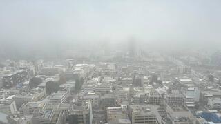 ערפל בתל אביב 