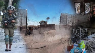 7 באוקטובר, תיעוד פלסטיני: הגדר פרוצה בדרום רצועת עזה