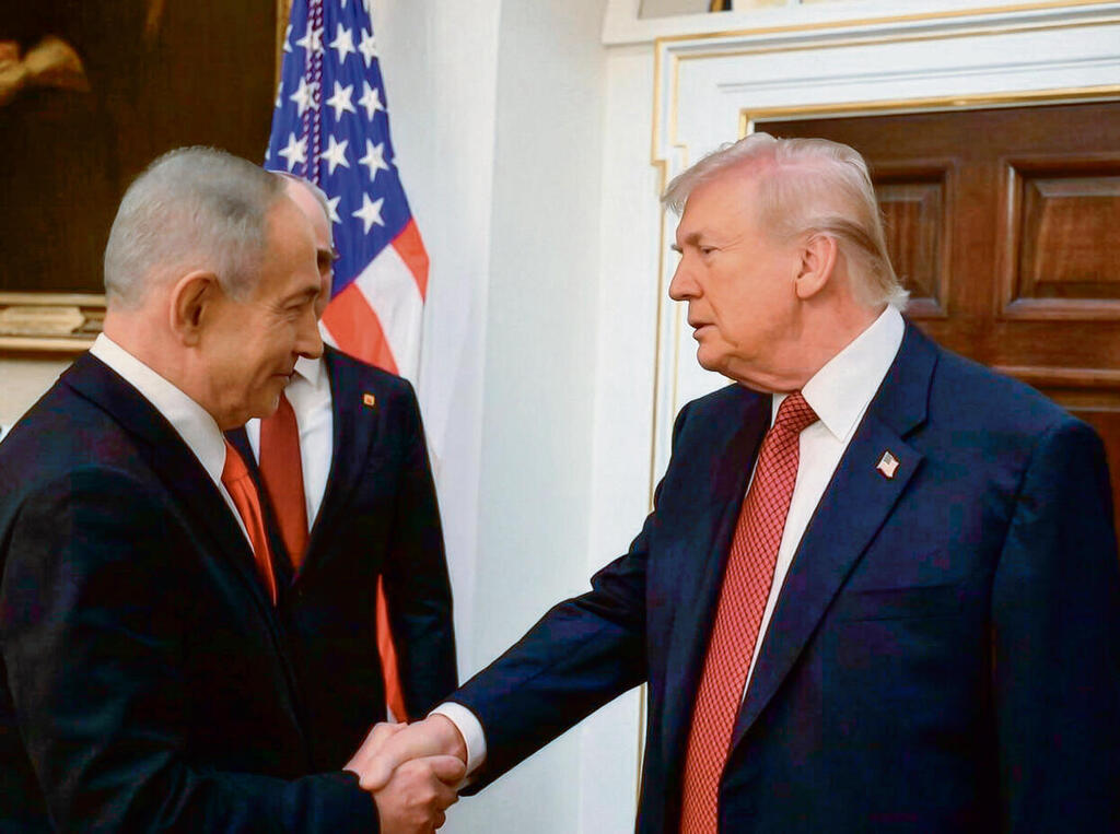 טראמפ ונתניהו השבוע. האמריקאים מתמקדים בתוכנית הגרעין ופחות בהחלפת המשטר | צילום: אבי אוחיון, לע"מ