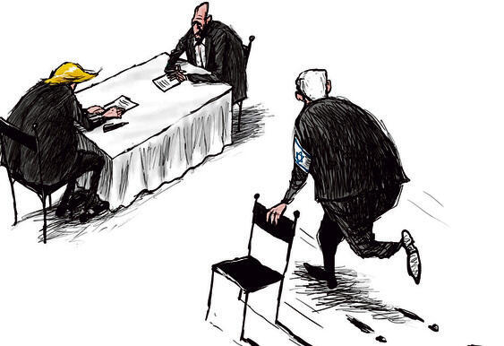 ישראל נתפסת כמחרחרת ריב. מתוך "א־שרק אל־אווסט"