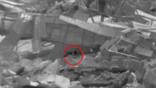 תיעוד: זיהוי וחיסול המחבלים מחוץ לפיר מנהרה בבית חאנון