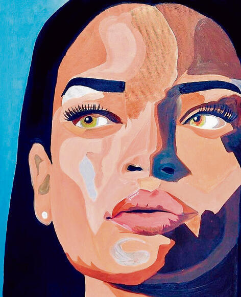 הציור "ריהאנה" של עירית טל 