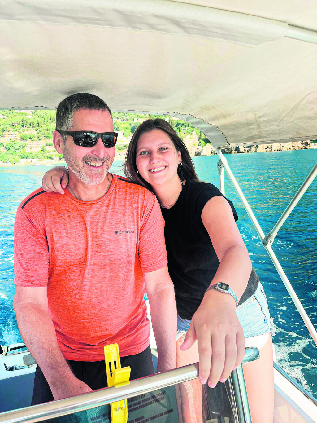 שרון קוצר ז"ל ובתו יובל