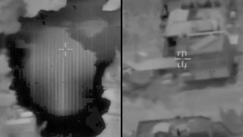 IDF strikes in Lebanon (Photo: IDF) תקיפת צה"ל במפקדות של ארגון הטרור חיזבאללה