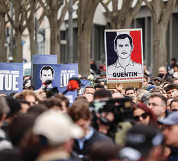 הפגנת הימין הקיצוני בליון