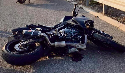 זירת התאונה ליד ציפורי