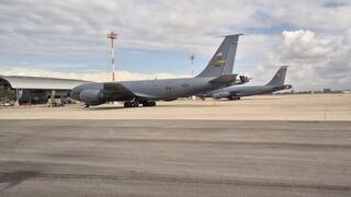 מטוסי תדלוק אמריקניים ומטוסי תובלה כבדה מסוג גלובמסטר C17 בנתב"ג לקראת התקיפה באיראן