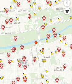 מפת דפיברילטורים