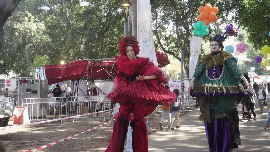 הפנינג פורים בגן מאיר (צילום: דקל לזימי) הפנינג פורים בגן מאיר