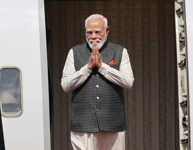 נמסטה ישראל. מודי בפתח הביקור