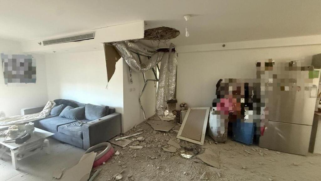 The building in Tirat Carmel (Photo: MDA) נפילה בטירת כרמל