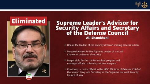 IDF: Iranian defense minister, IRGC chief killed