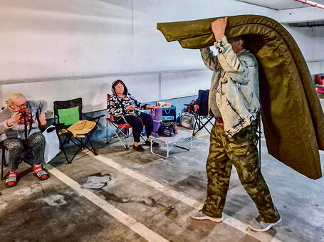 קומה מינוס 3 בחניון עיריית ראשון לציון (עידו ארז) קומה מינוס 3 בחניון עיריית ראשון לציון