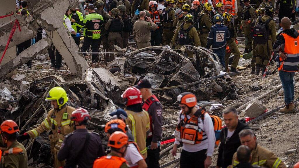 Site of the March 1 missile strike in Beit Shemesh (Photo: Shilo Shalom) זירת הפגיעה בבית שמש