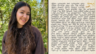 מגילת אסתר בכתיב פרסי-עברי, בעיצוב הדסה מאשקאוויץ