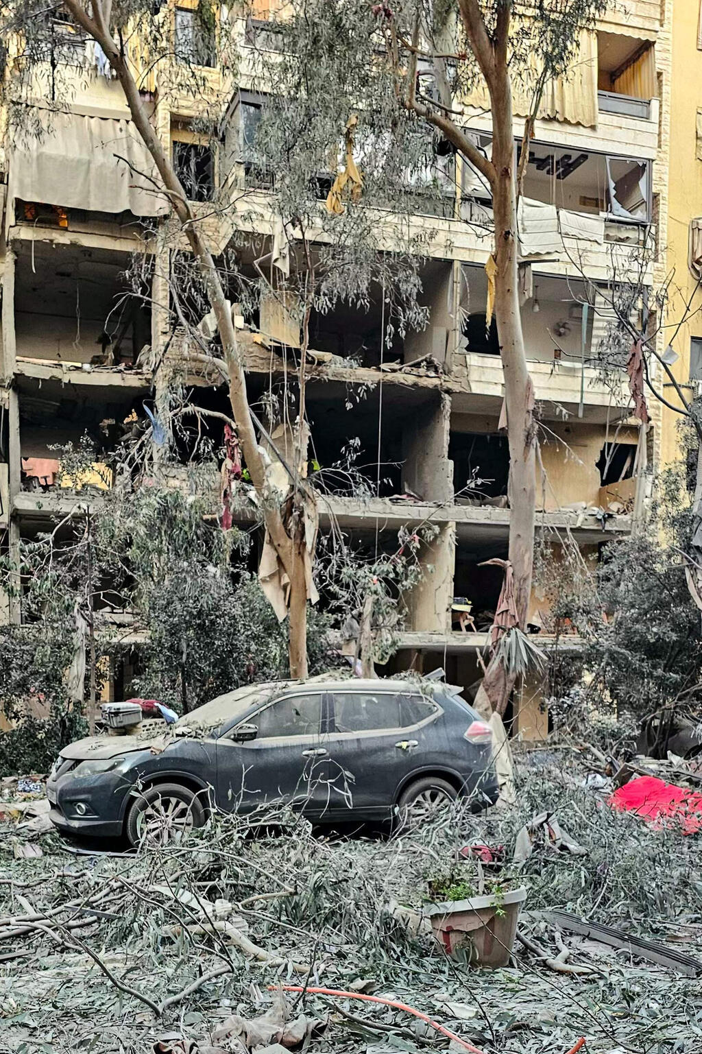 Photo: AFP נזקי התקיפות בלבנון