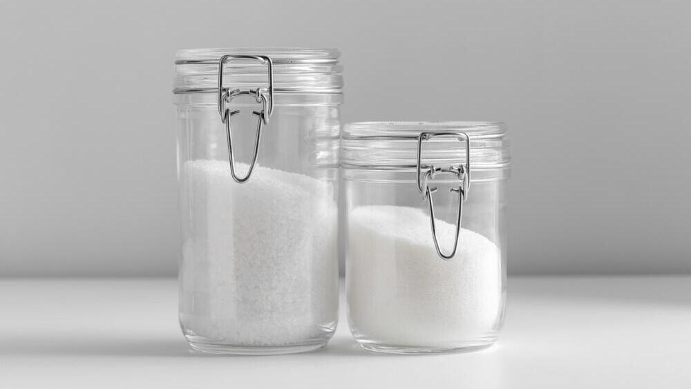 פחות משניהם. סוכר ומלח (צילום: shutterstock) סוכר ומלח