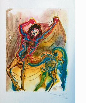 הקנטאור. ציור מאת סלבדור דאלי, אמצע שנות ה־ 60