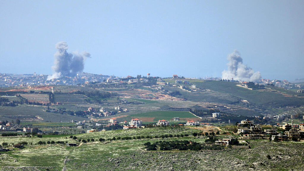 IDF attacks Hezbollah in southern Lebanon (Photo: Rabih Daher / AFP) תקיפות בלבנון