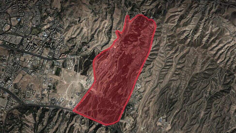 Illustration of the Iranian secret underground nuclear complex that was attacked (Photo: IDF) אילוסטרציית מתחם הגרעין החשאי של משטר הטרור האיראני שהותקף