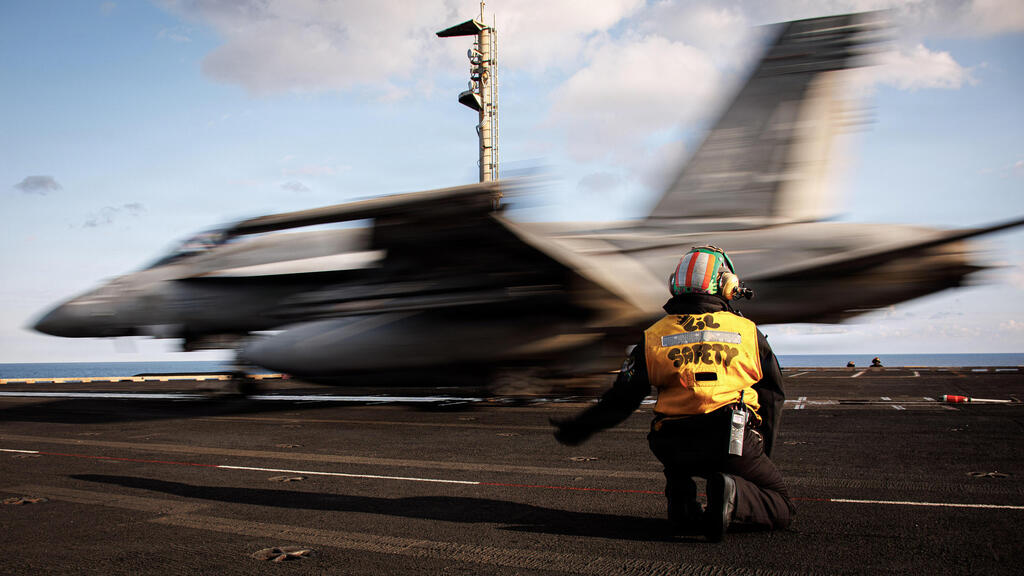 צילום: U.S. Navy via Getty Images נושאת המטובים ג'ראלד פורד
