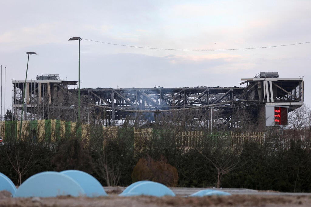 אצטדיון אזאדי אחרי התקיפה (צילום: Majid Asgaripour/WANA (West Asia News Agency) via REUTERS) טהרן