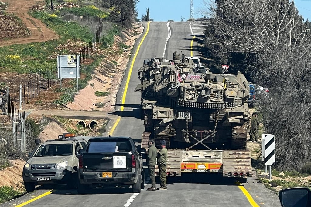 IDF forces near the Lebanon border (Photo: REUTERS/Avi Ohayon) כוחות צה"ל ליד גבול לבנון