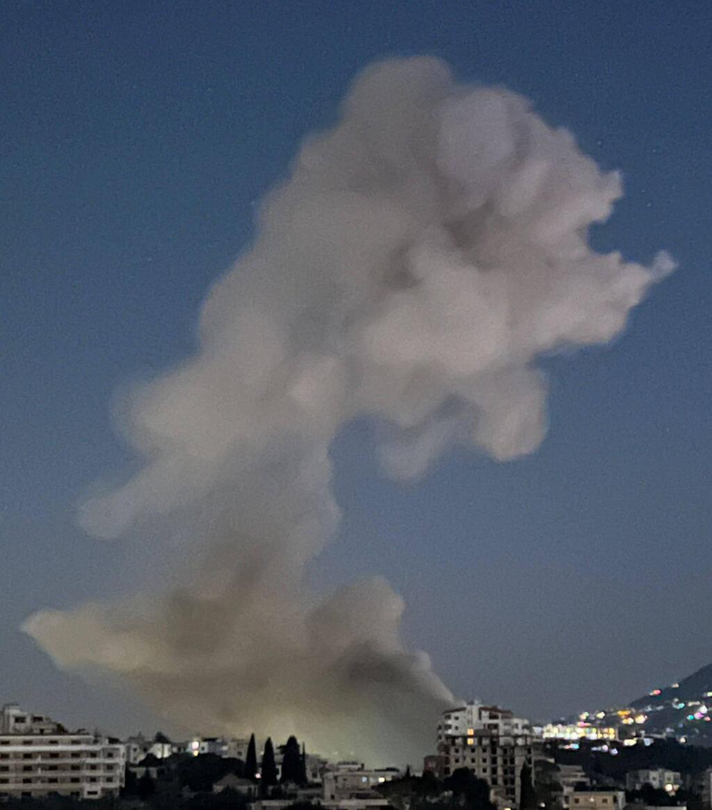 IDF strike in Dahieh תקיפת צה"ל בדאחייה