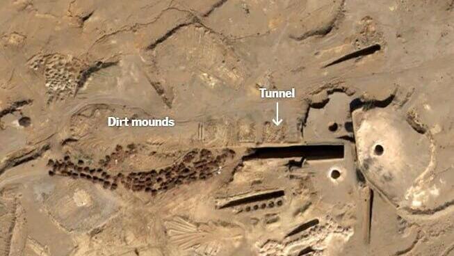 The site in Isfahan where more than 400 kilograms of uranium enriched to 60% are buried (Photo: New York Times) איראן אתר ה גרעין ב איספהאן היכן ש קבור מאגר ה אורניום המועשר לרמה גבוהה
