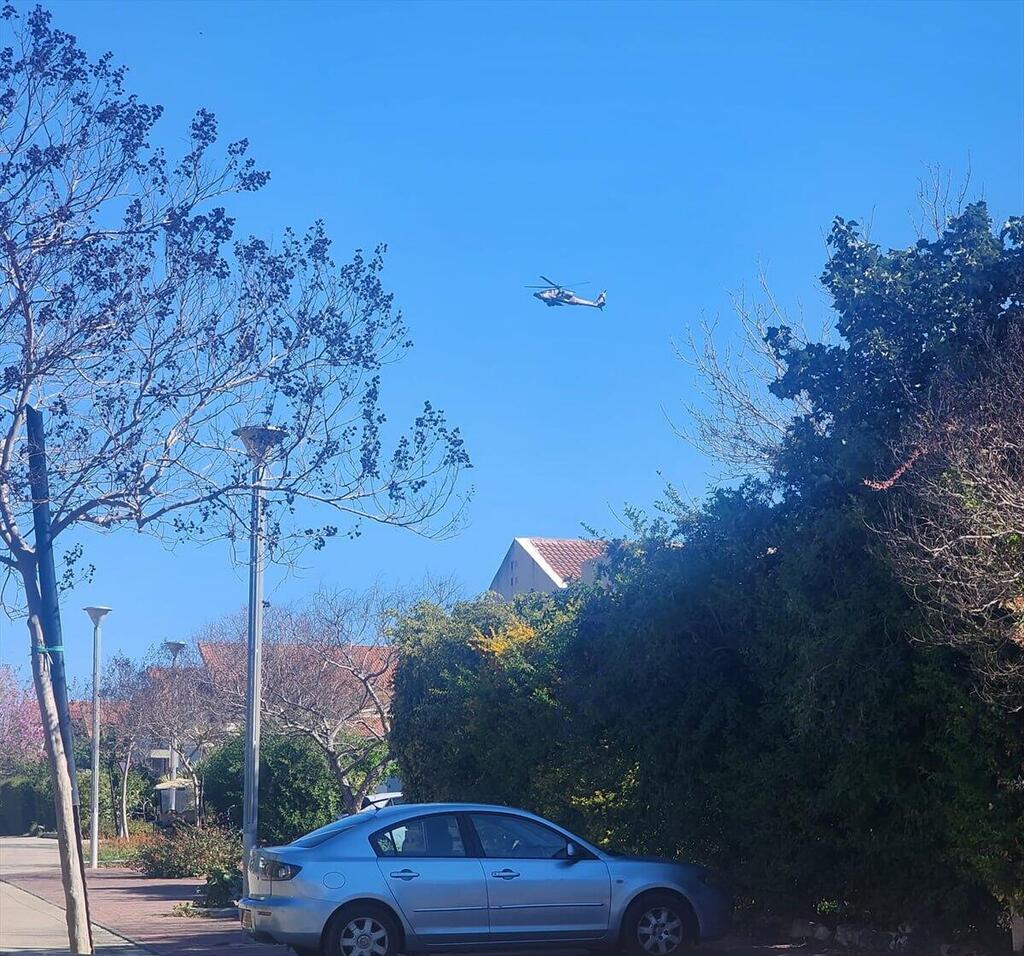 המסוק שיירט את הכטב"ם, ופגע בבתים כטב"ם פגע בבית בקיבוץ עברון