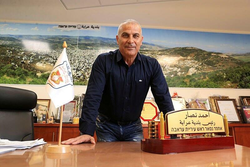 אחמד נסאר, ראש העיר עראבה (צילום: אלעד גרשגורן ) אחמד נסאר, ראש העיר עראבה