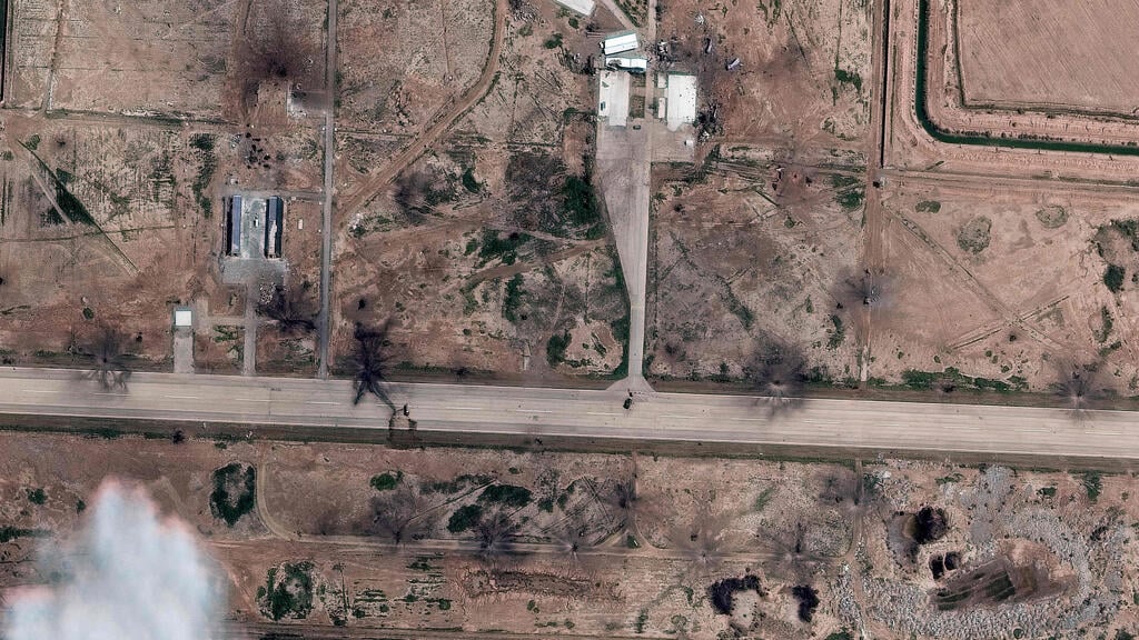 Drone base in Ahvaz in southwestern Iran hit in Israeli airstrikes (Photo: AFP/SATELLITE IMAGE ֳ‚ֲ©2026 VANTOR) בסיס כטב"מים באהוואז שבדרום-מערב איראן, שנפגע בתקיפות חיל האוויר