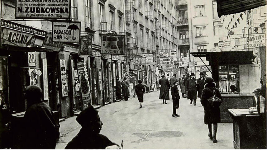 רחוב נאלבקי בוורשה, 1932 | צילום: מוזיאון ישראל, ירושלים