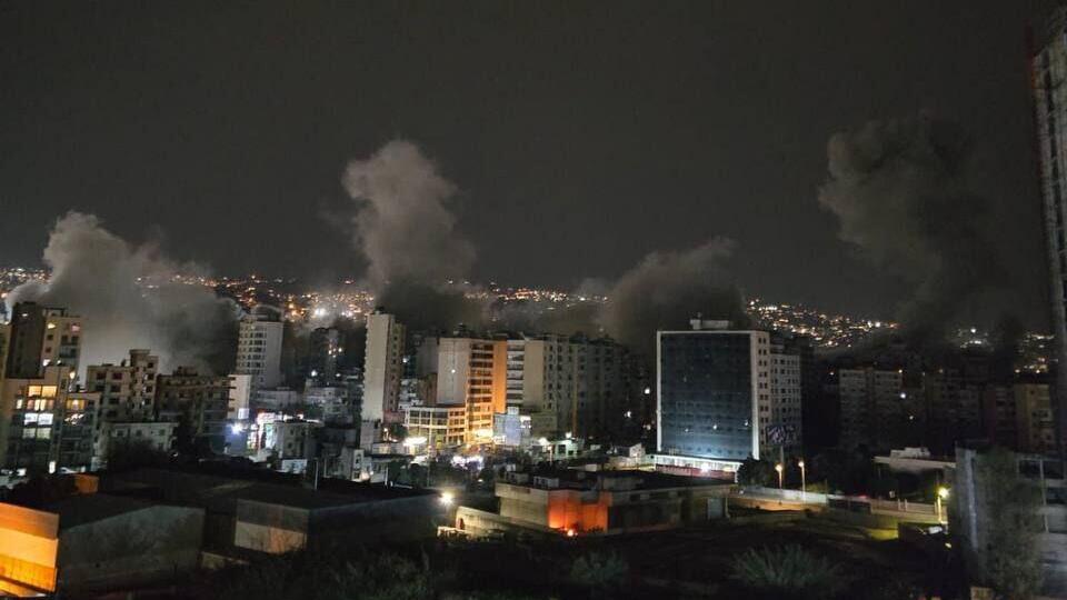 IDF airstrikes across Dahieh, Beirut תקיפות ברובע הדאחייה בביירות, לבנון
