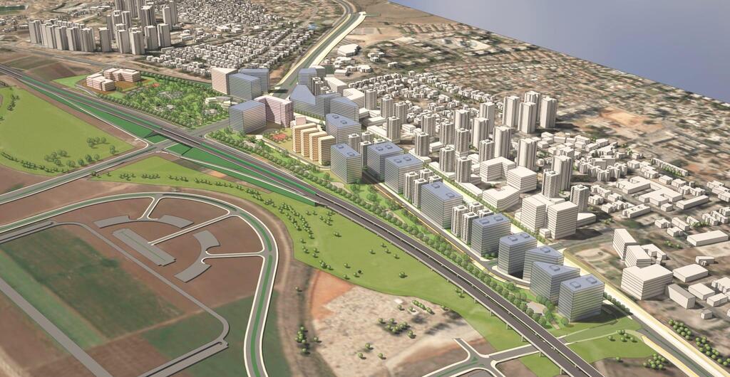תוכנית מע"ר דרומי יהוד מונסון (הדמיה: סטודיו צורא) תוכנית מע"ר דרומי יהוד מונסון