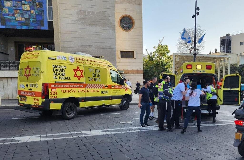 צילום: תיעוד מבצעי מד"א זירת הדקירה ברמת גן