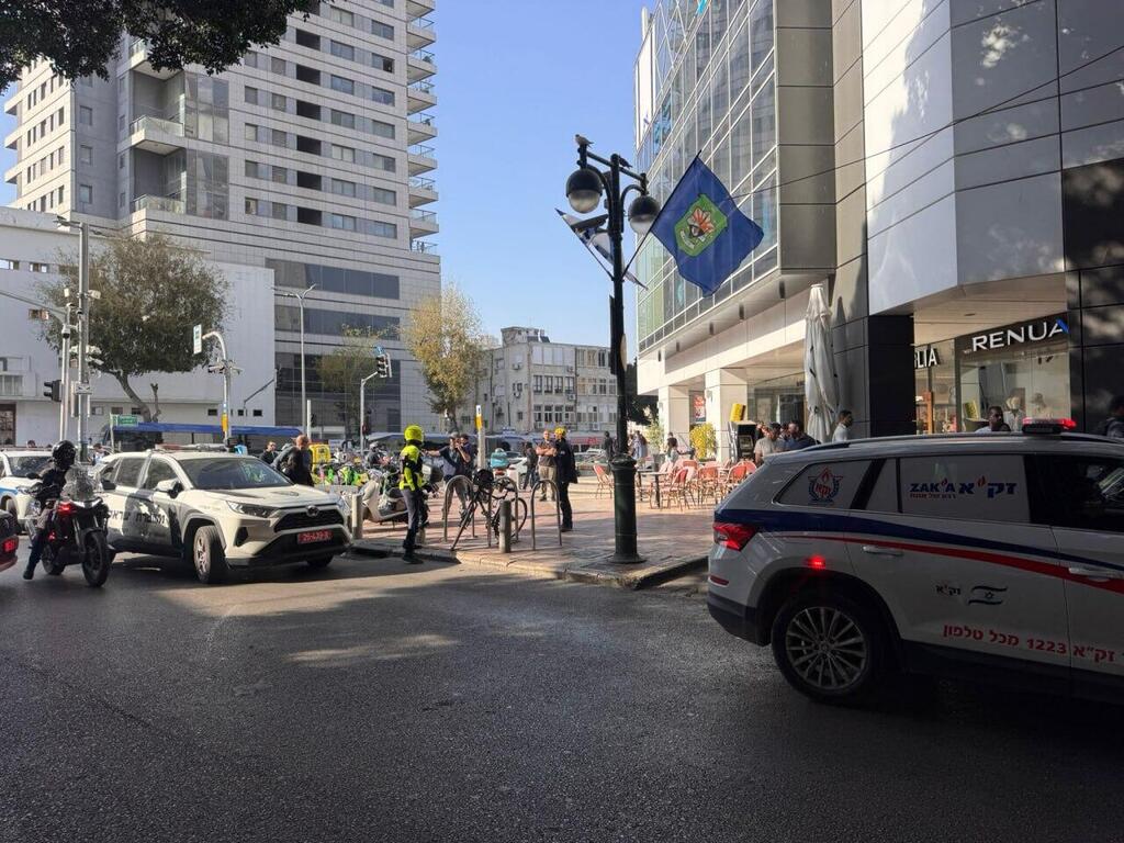 צילום: דוברות זק״א זירת הדקירה ברמת גן