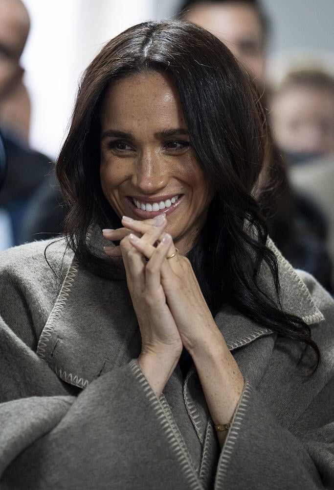 ההתרגשות בשיאה (צילום: Aaron Chown/PA Images via Getty Images) מייגן מרקל