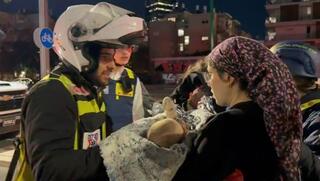 עליה מרים כהן מיד אחרי החילוץ