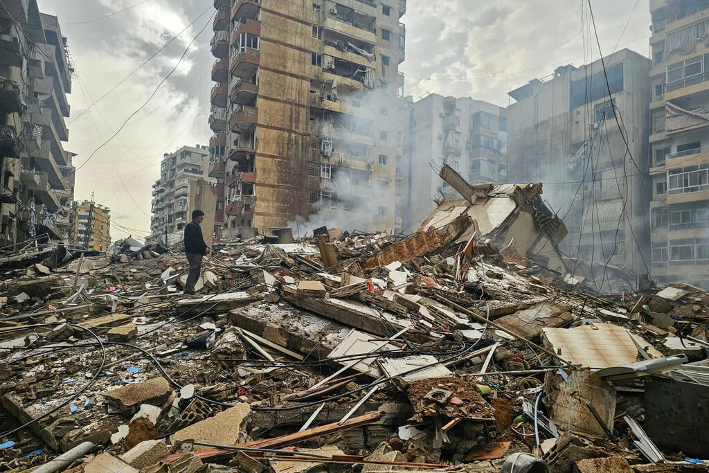 חארת חריכ דאחייה ביירות לבנון הריסות אחרי תקיפות צה"ל
