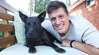 פול קונינגהם עם רוזי פול קונינגהם עם רוזי