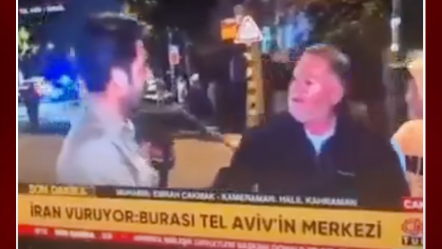 Israeli crashes Turkish live TV and goes viral
