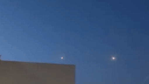 גיף יציאת מיירטים מקריית שמונה לעבר לבנון