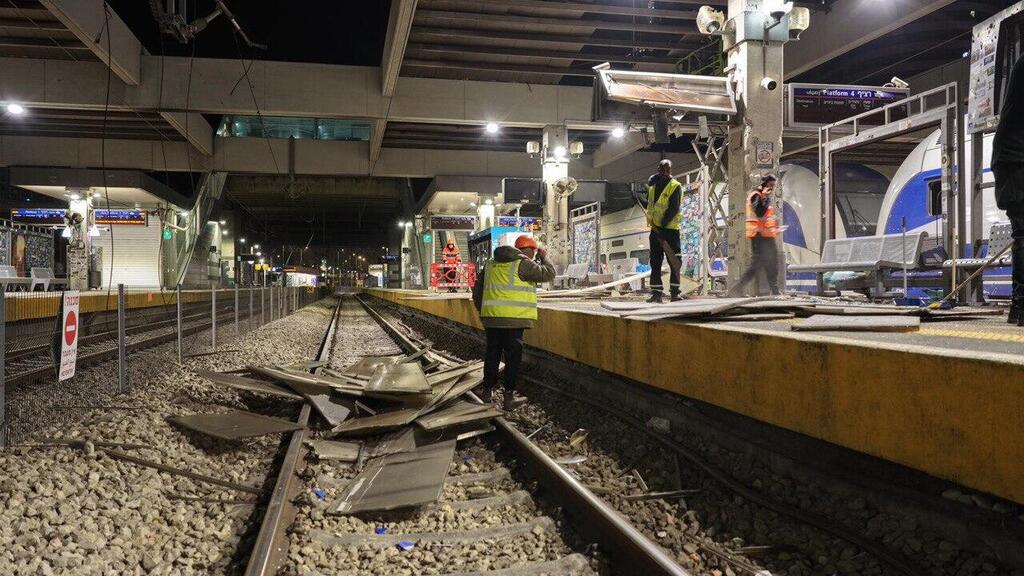 צילום: באדיבות רכבת ישראל הזירה בתחנת סבידור מרכז