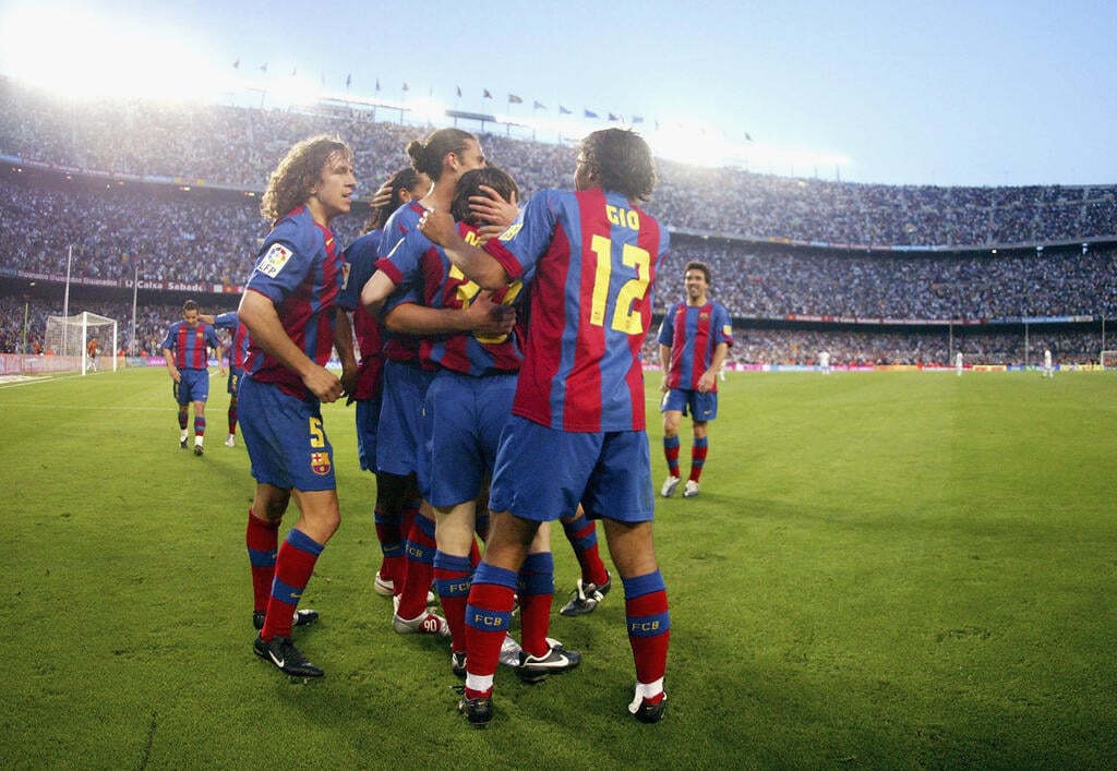 1.5.2005: מסי אחרי השער הראשון בקריירה ( צילום: Luis Bagu/Getty Images) 1.5.2005: מסי אחרי השער הראשון בקריירה